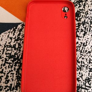 Red Silicon Back Cover For iPhone XR