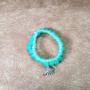 Gorgeous Green Color Korean Bracelet Stack