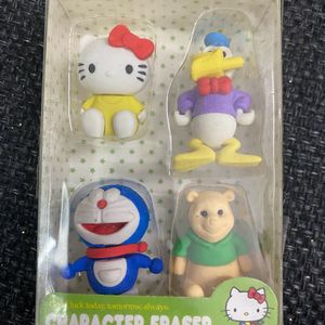 Set Of 4 Cartoon Eraser Box -4 In Each Pack