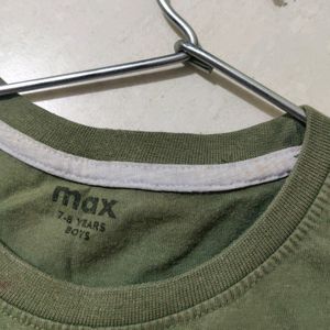 Max T Shirt Of Nice Look...Dark Green Coloured