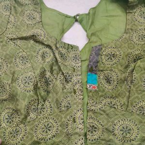 Green Organza Blouse