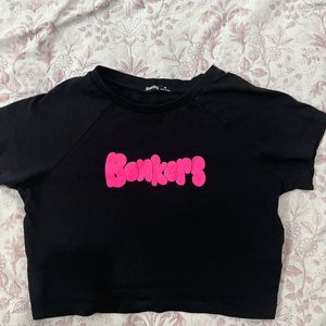 Bonkers Black Crop Top