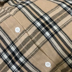 Plaid Check  Over-Sized Shirt