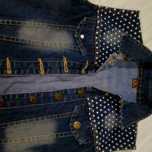 Sleeveless Denim Jacket