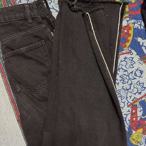 Black Rhinestone Jeans