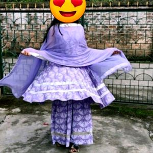 Lavender  Sarara Kurta Set