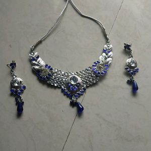 Blue And White Necklace