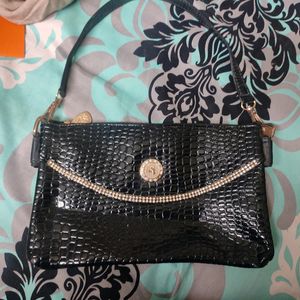 Black Small Size Shoulder Bag