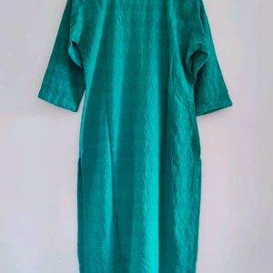 Sea Green Chikan Embroidery Kurta