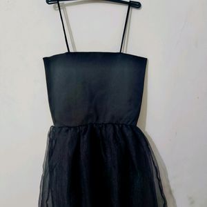 Black Shimmer Party Wear Dress