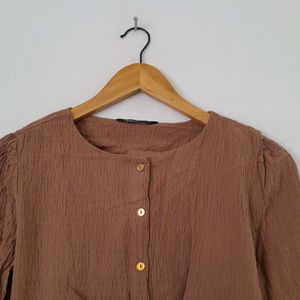 Brown Casual Top (Women's)