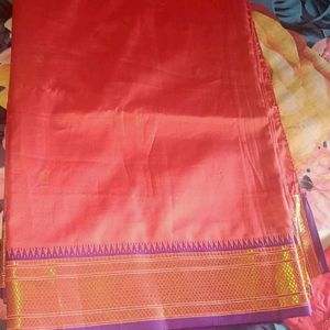 Pure Silk Saree With Stitched Blouse