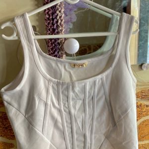 cute two tops ( Corset White Top And Basic Tee)