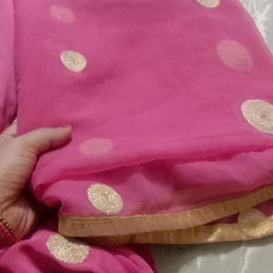 Pink Suit Set With Dupatta