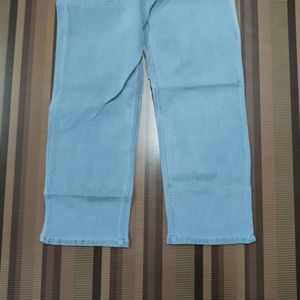 W-28 Size-34 Straight Women Denim Jeans