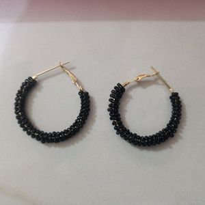 Handmade Black  Earrings