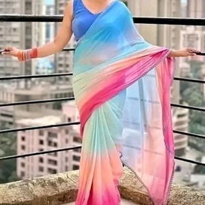 Bollywood Saree💥 With Blouse Piece 🤩