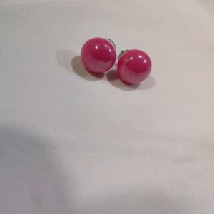 Pink Pearl Studs