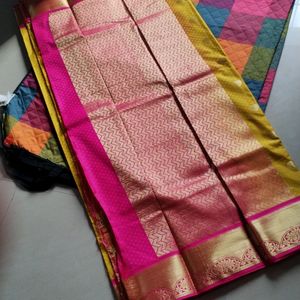 Kanchipuram Silk Saree With Blouse