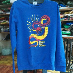 original royal blue sweatshirt front lenth -28 in