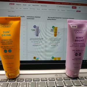 Sunscreen Pack Of 2 Sun Drink And Berry Bright