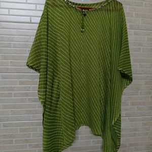 Green Cape Top, Size Xxl