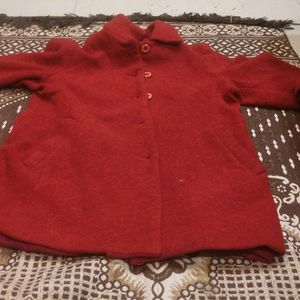 Red Color XXL WOOLEN COAT