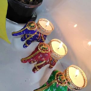 Elephant Tlight Holder