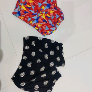 Combo Of 2 Shorts For Girls Women