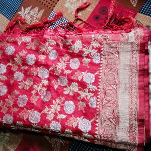 Red Banarasi Saree