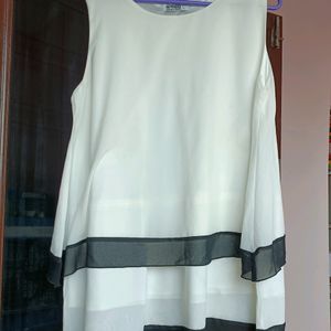 White Sleeveless Top For Women