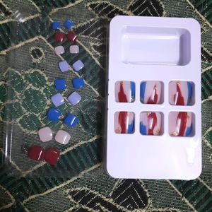 Reusable|Washable Korean TOE NAILS - Set Of 24