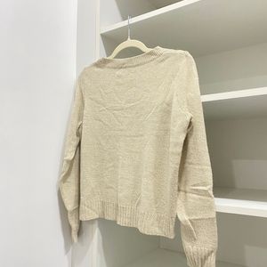 H&M Beige Knitted Pullover