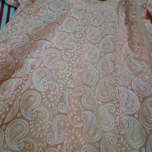 Heavy Chikankari Anarkali With Pant And Dupatta