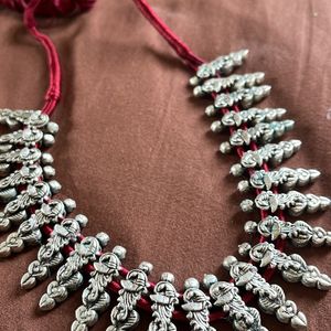 German Silver Statement Necklace