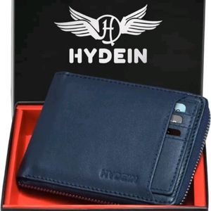 Men Trendy Blue Round Ziper Wallet