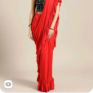 Ready To Wear Saree Red