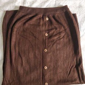 old money ankle length brown skirt 👜🤎