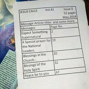 Jesus Calls- Old Magazine Copy