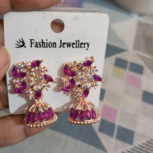 Jhumki + Chain Earrings