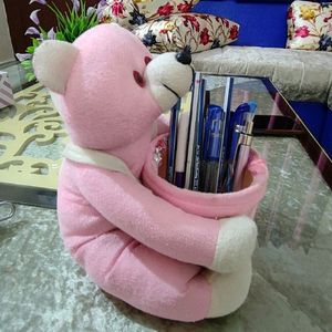 Teddy Bear With Pen Holder