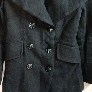 🇯🇵 Ladies Formal Blazer Sailor Collar Coat Black