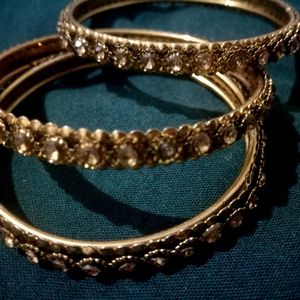 Golden Stylish Bangles Women And Girls