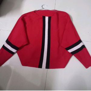 Beautiful Red Woolen Top