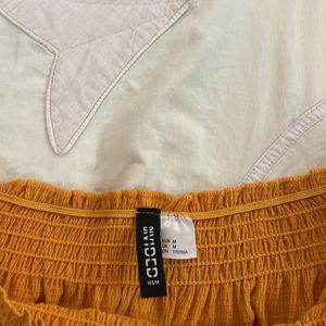 H&M Off Shoulder Crop Top