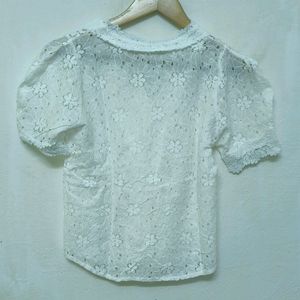 Trendy New White Top For Women