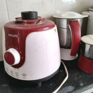 Philips Mixer Grinder with 3 Container Jars