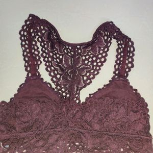 Purple Chikankari Bralette