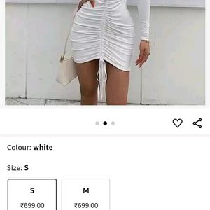 White bodycon dress