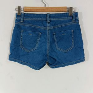 Blue Casual Shorts (Women)